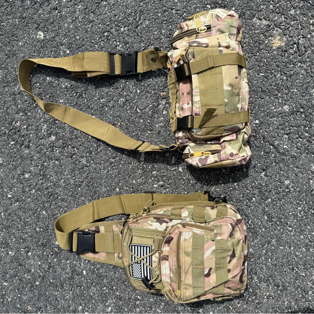 Camouflage Tactical Sling Bag Set - Picture 7 of 7